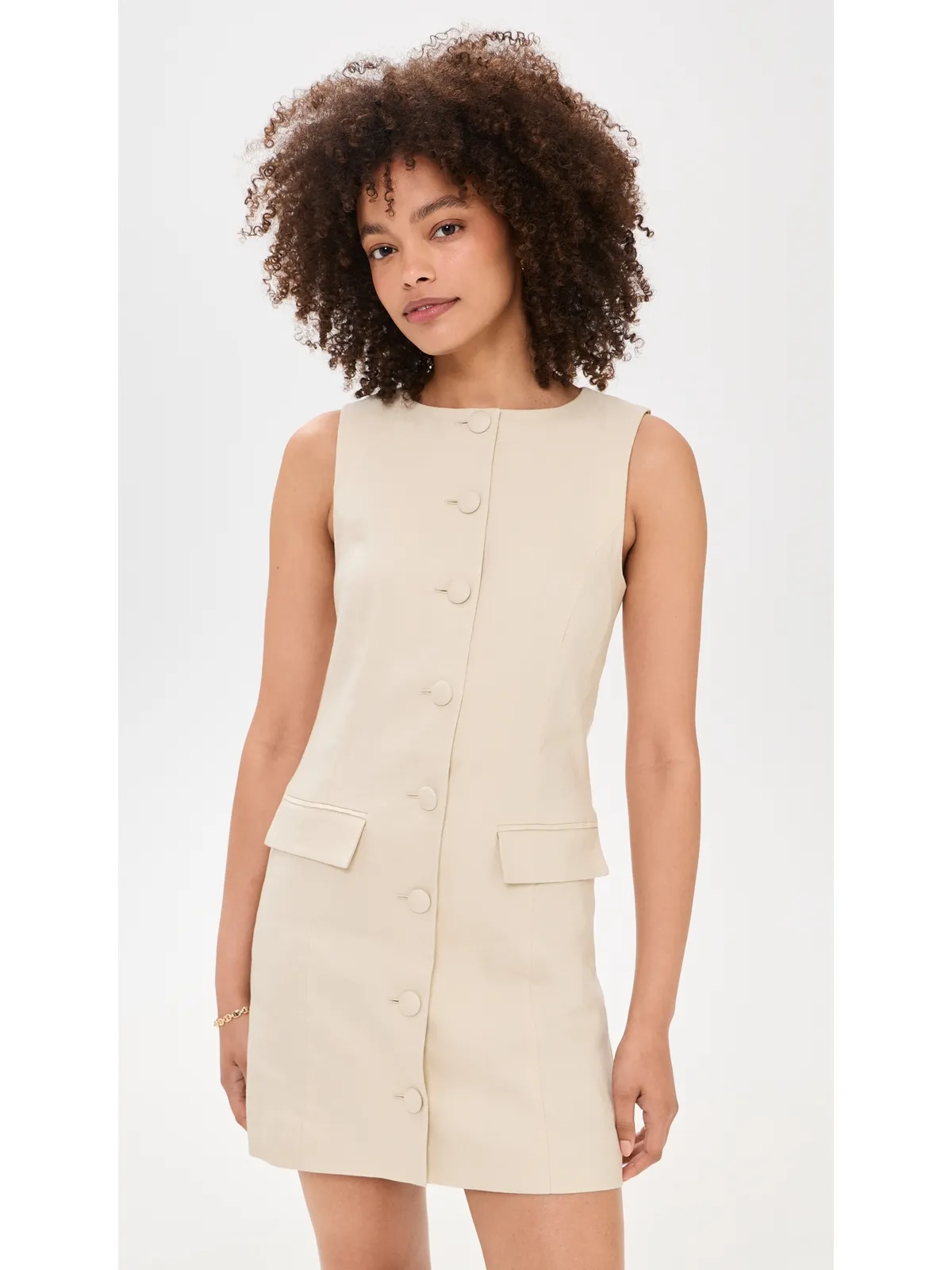 Favorite Daughter Cece Linen Dress Light Khaki - 画像2