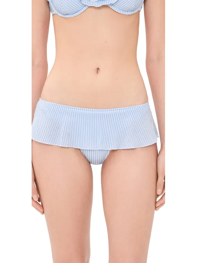 Frankies Bikinis Frankies Bikinis Venus Seersucker ビキニボトムス Saltwater Stripeの商品画像