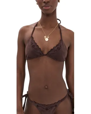 Frankies Bikinis ニック・スエード ビキニトップ デザートスエード - サムネイル1