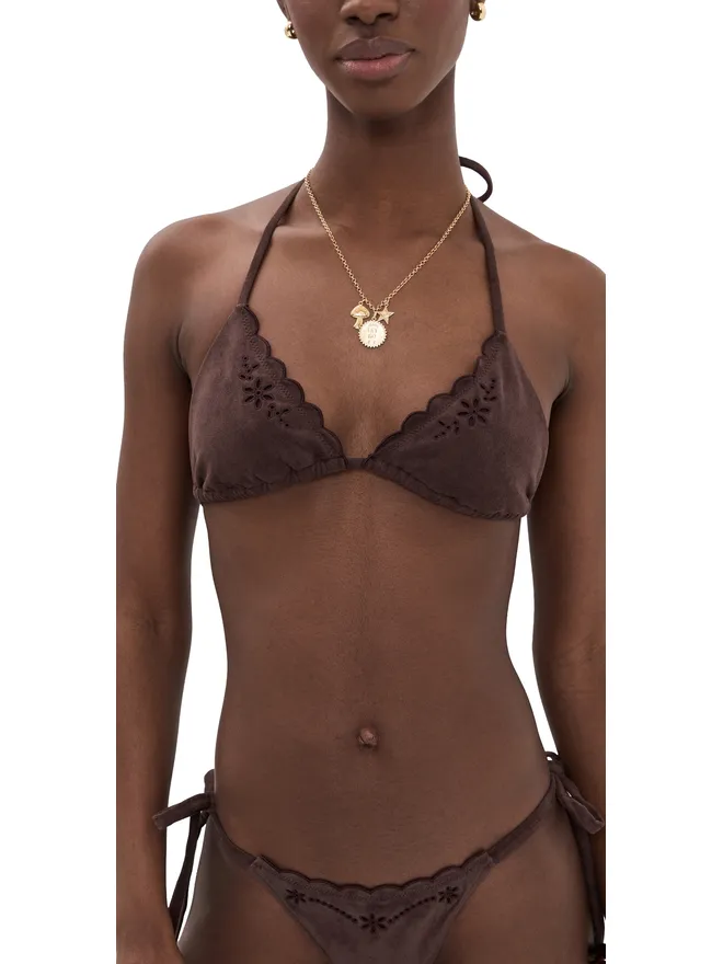 Frankies Bikinis Frankies Bikinis ニック・スエード ビキニトップ デザートスエードの商品画像
