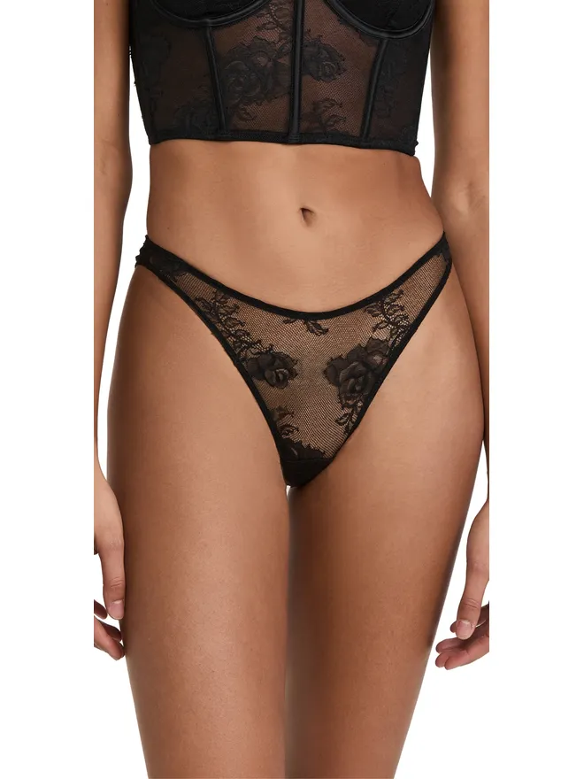 fleur du mal Fleur du Mal ブーケレース ショーツ ブラックの商品画像