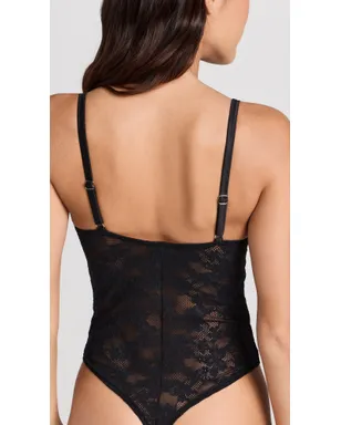 Fleur du Mal レースストレッチ・マルチフィット・タンガ付きボディスーツ - サムネイル3