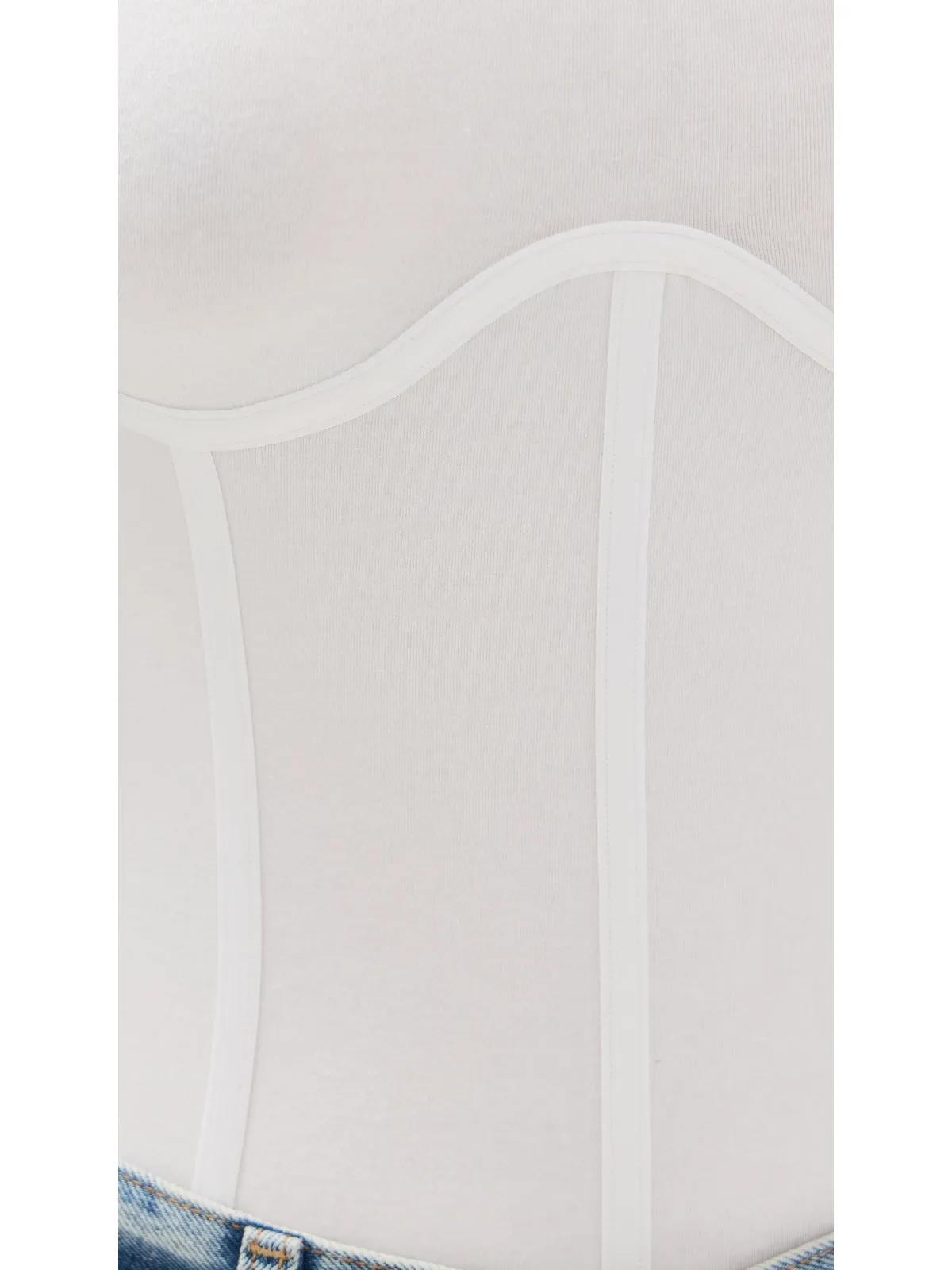 Fleur du Mal コットン ロングスリーブ ボディスーツ - 画像6