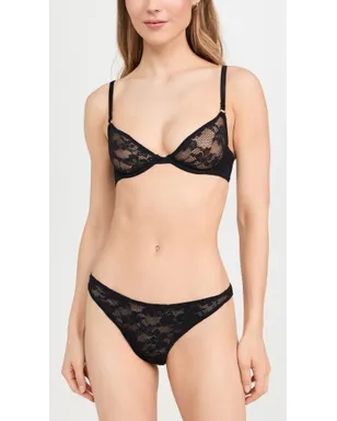 Fleur du Mal ストレッチレース デミブラ ブラック - サムネイル2