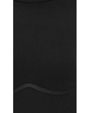 Fleur du Mal Hourglass Rib Mock Neck Thong ボディスーツ - サムネイル6