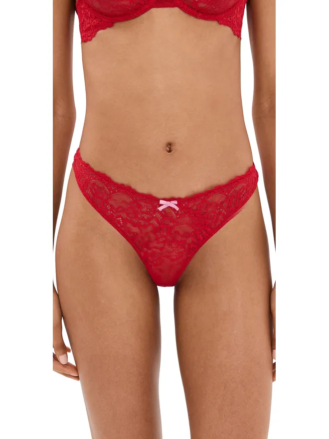 fleur du mal Fleur du Mal ビアンカ レースタンガ ロージュの商品画像