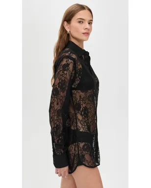 Fleur du Mal ジュリエット レース ボタンダウン - サムネイル4