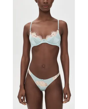 Fleur du Mal ジュリエット レース デミ ブラ フロステッド ミント - サムネイル5