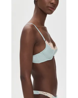 Fleur du Mal ジュリエット レース デミ ブラ フロステッド ミント - サムネイル4