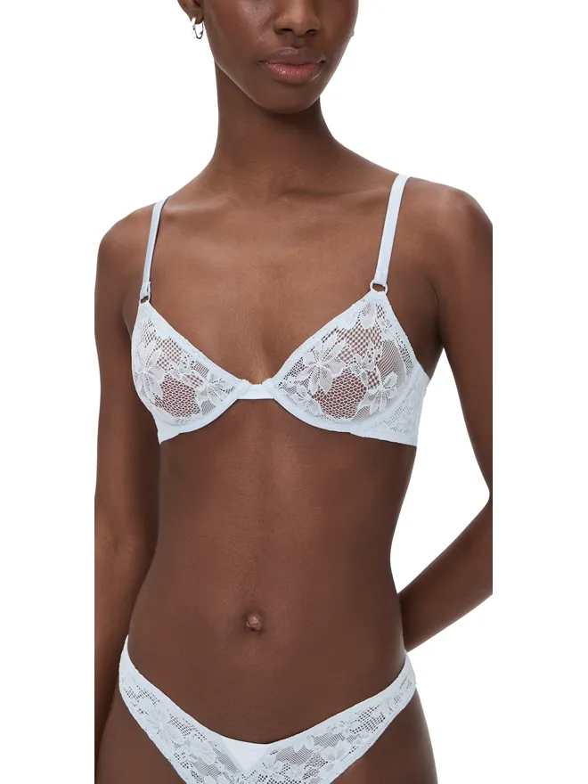 fleur du mal Fleur du Mal フルール・デュ・マル Fuller Cup Stretch Lace Demi Bra Forget Me Notの商品画像