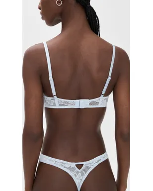 Fleur du Mal フルール・デュ・マル Fuller Cup Stretch Lace Demi Bra Forget Me Not - サムネイル3