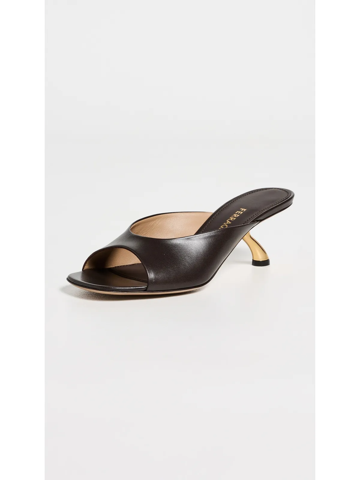 FERRAGAMO イゲア 55 レザー ミュール - 画像2