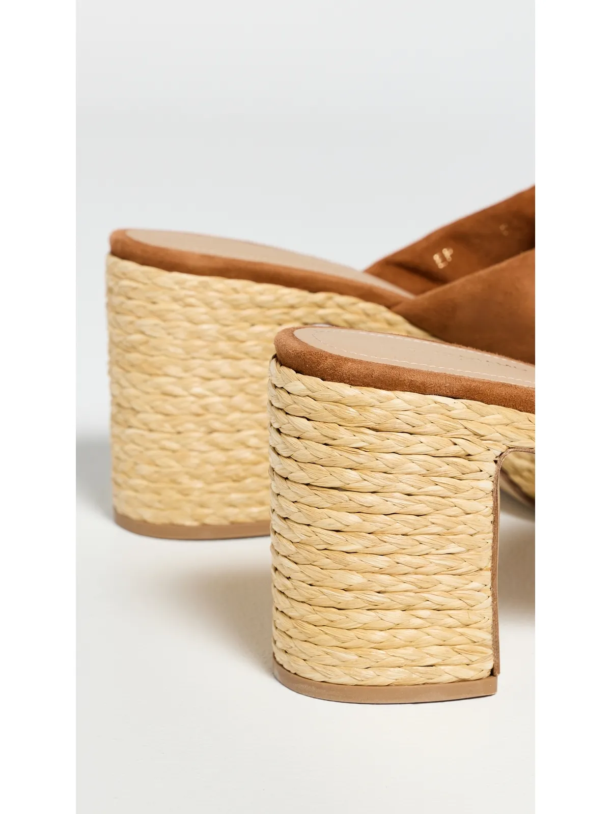 FERRAGAMO ダグラス プラットフォーム サンダル コニャック スエード - 画像4
