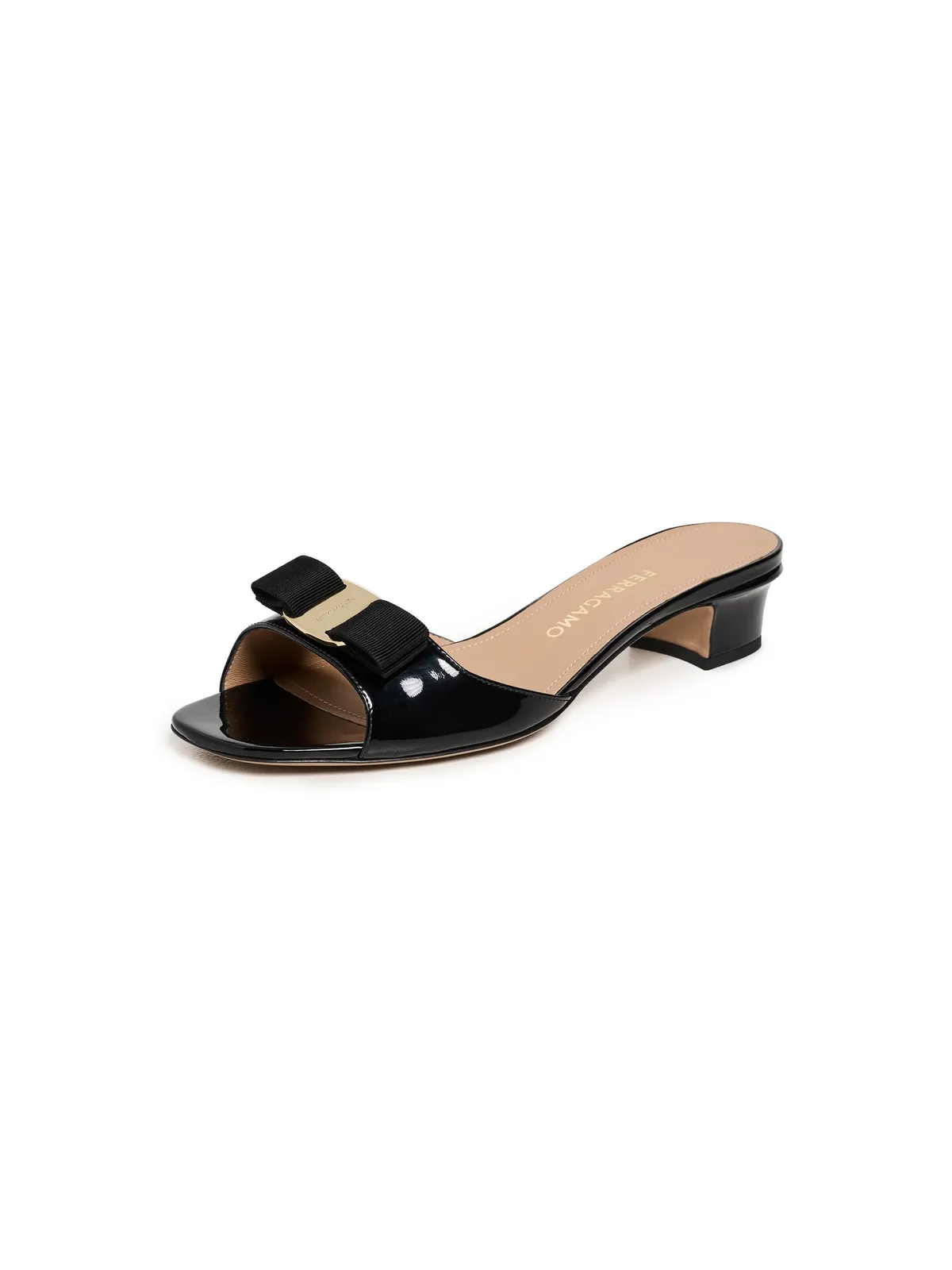FERRAGAMO バニラ リボン サンダル - 画像1