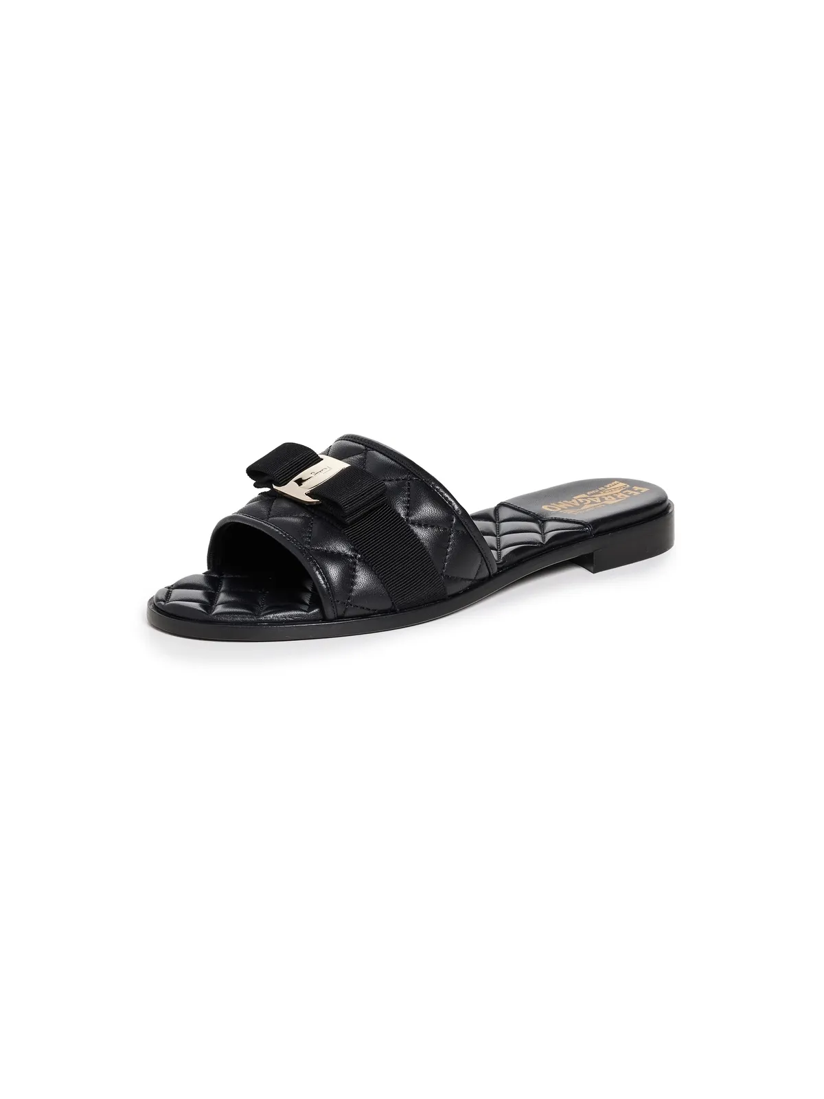 FERRAGAMO Lovec Q サンダル ブラック - 画像1
