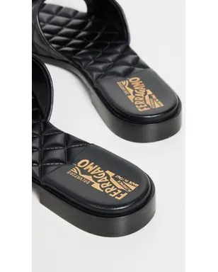 FERRAGAMO Lovec Q サンダル ブラック - サムネイル4