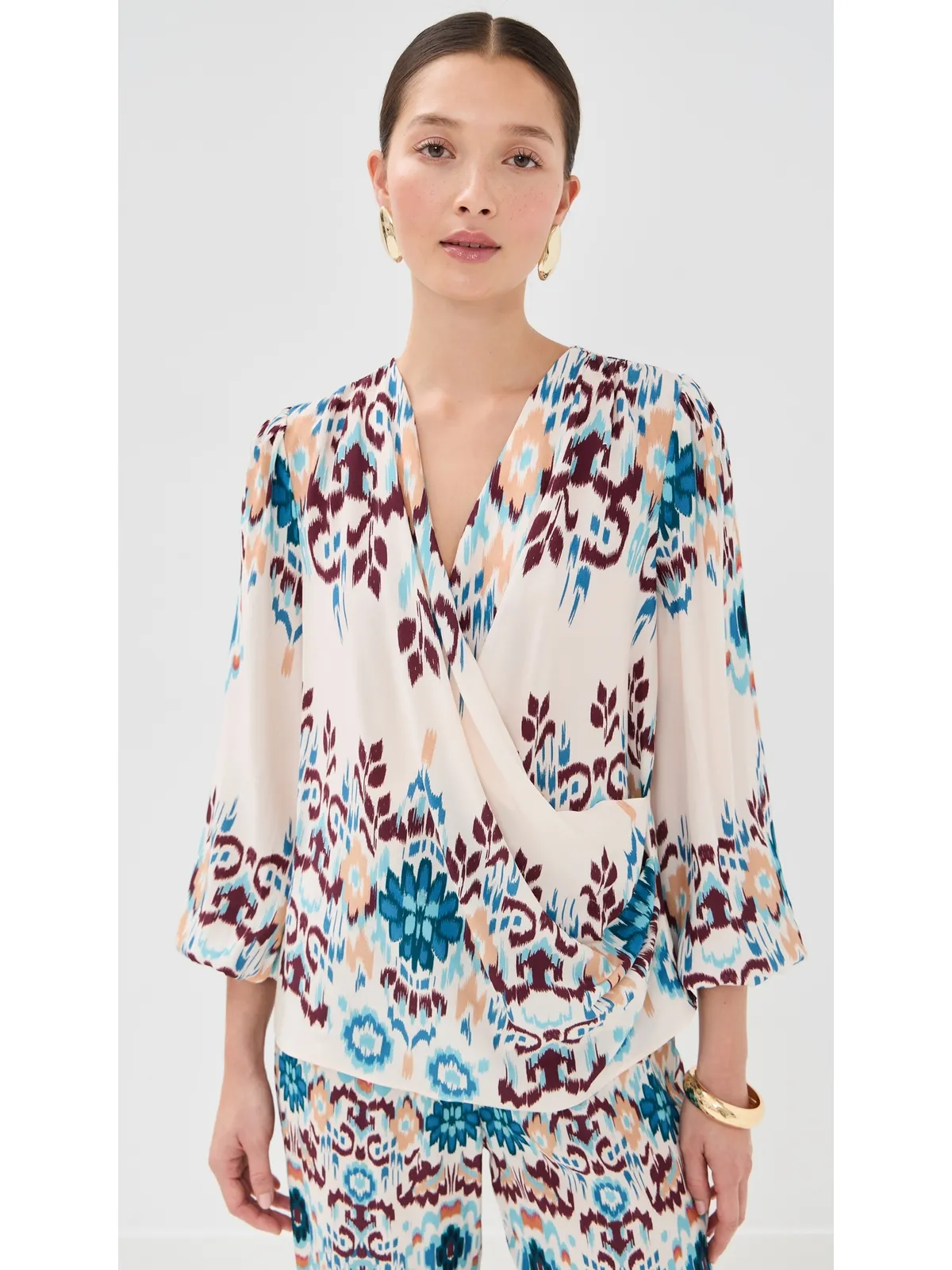 Figue Jocelyn Top Mirage Ikat Biscotti Beige M - 画像2