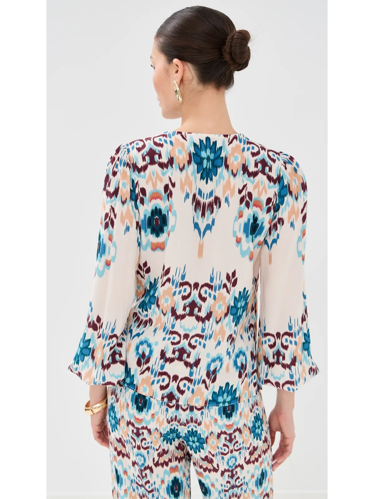 Figue Jocelyn Top Mirage Ikat Biscotti Beige M - 画像3