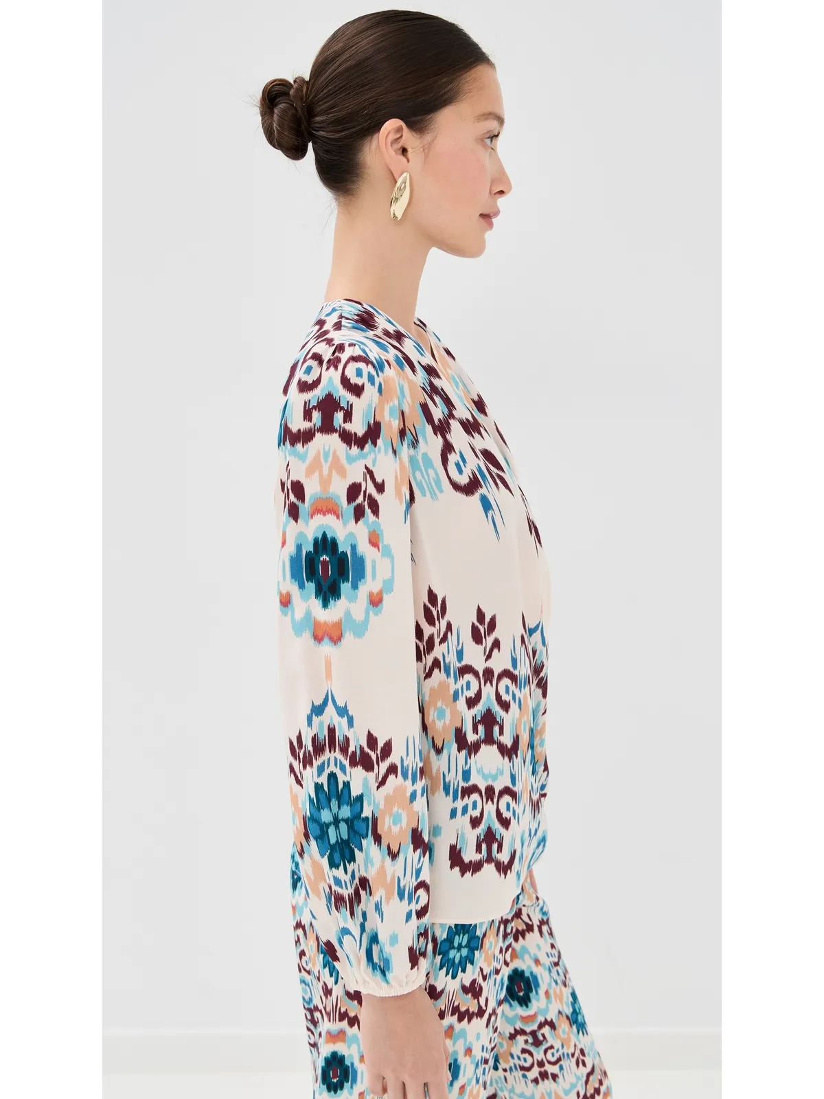 Figue Jocelyn Top Mirage Ikat Biscotti Beige M - 画像4