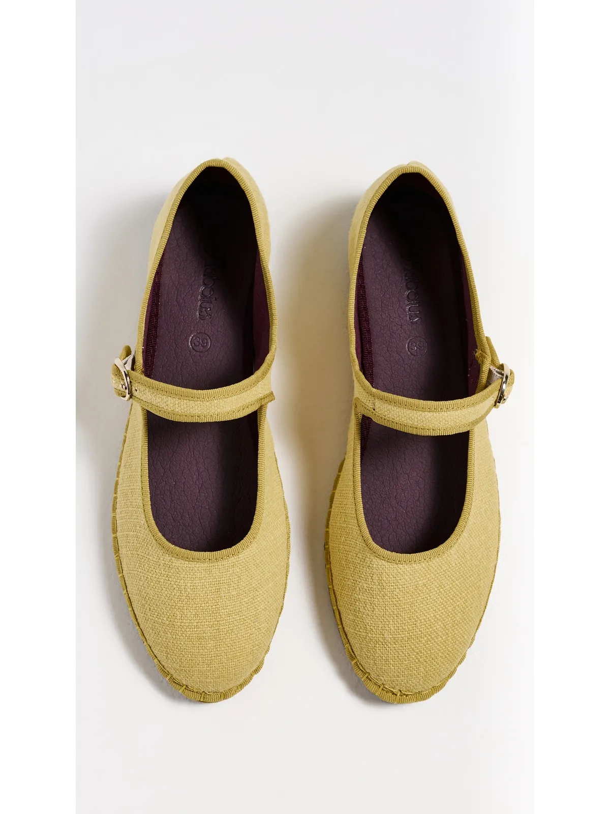 Flabelus Linen Mary Janes Yellow - 画像5