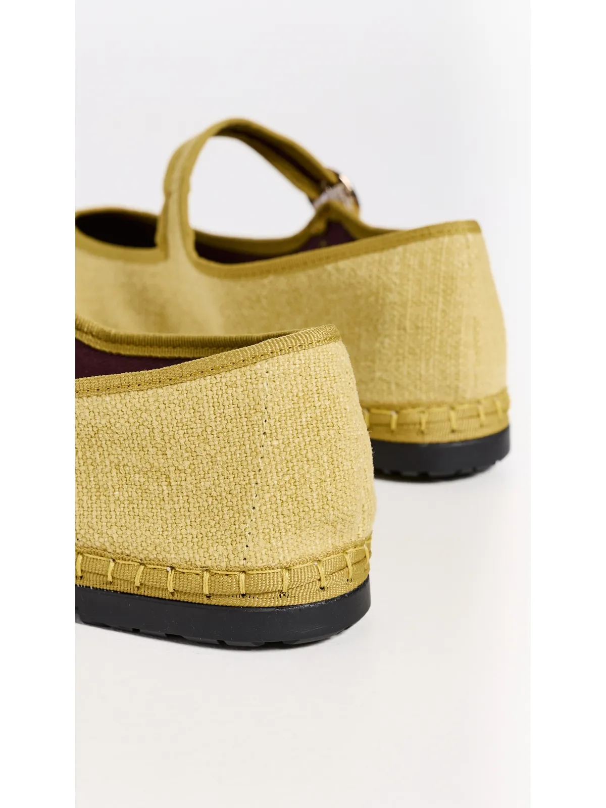 Flabelus Linen Mary Janes Yellow - 画像4