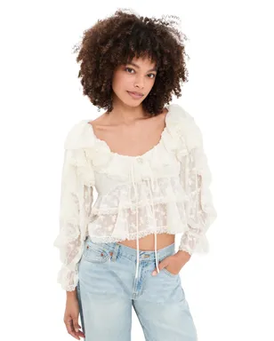 For Love & Lemons Lilou ブラウス - サムネイル1