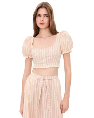 For Love & Lemons ナオミ クロップトップ - サムネイル1