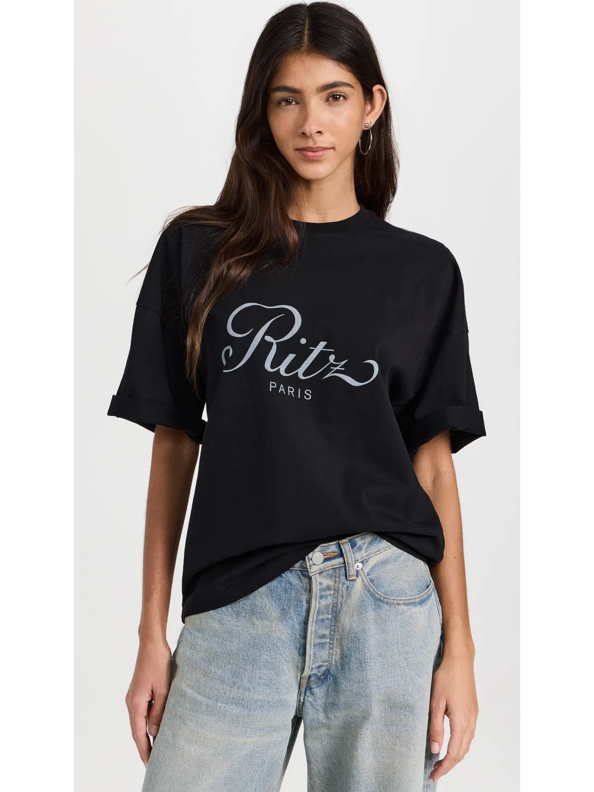 FRAME FRAME x Ritz Paris Tシャツ ブラック XS - 画像2