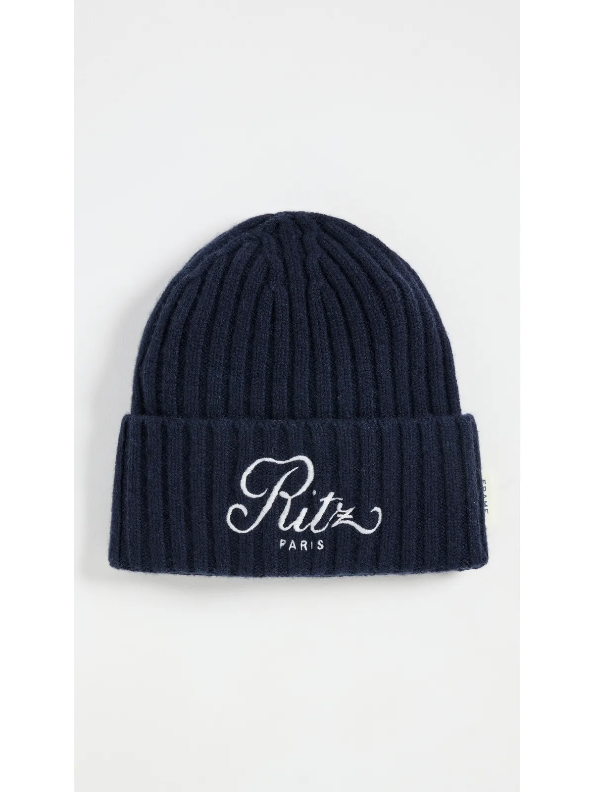 FRAME FRAME x Ritz Paris カシミヤビーニー ネイビー フリーサイズ - 画像2