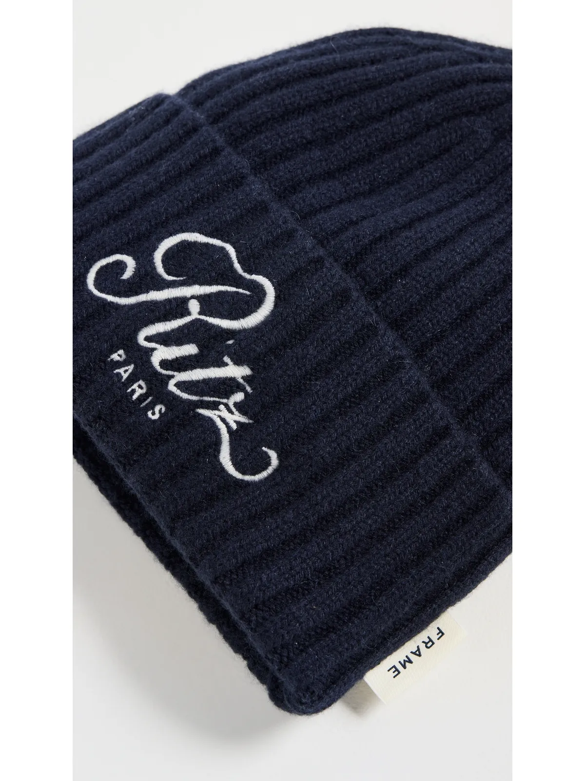 FRAME FRAME x Ritz Paris カシミヤビーニー ネイビー フリーサイズ - 画像4