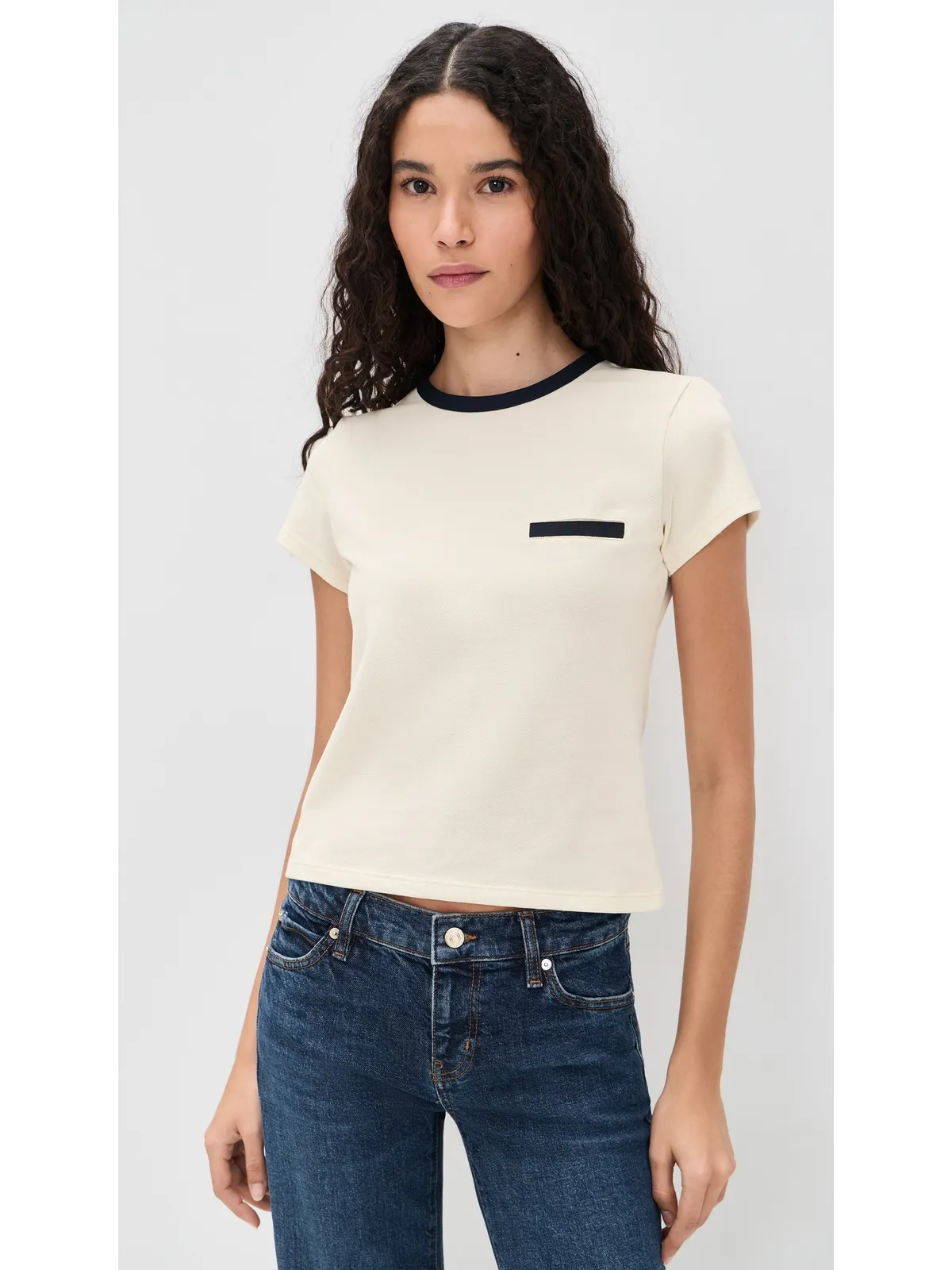 FRAME ピケベビーTシャツ クリームマルチ - 画像2