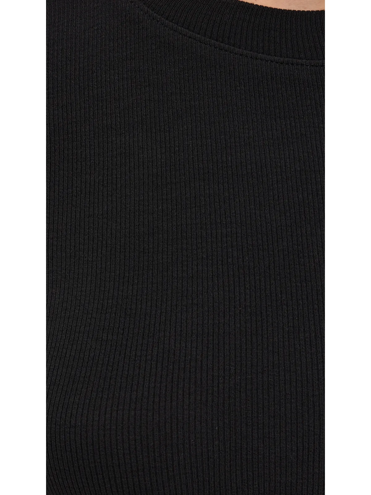 FRAME リブ クルー Tシャツ ブラック M - 画像6