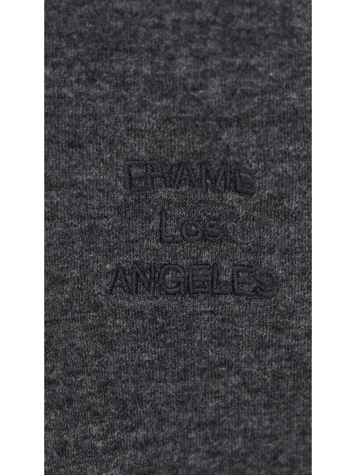 FRAME デュオフォールド ロングスリーブ クルーTシャツ グレー メランジ - 画像6
