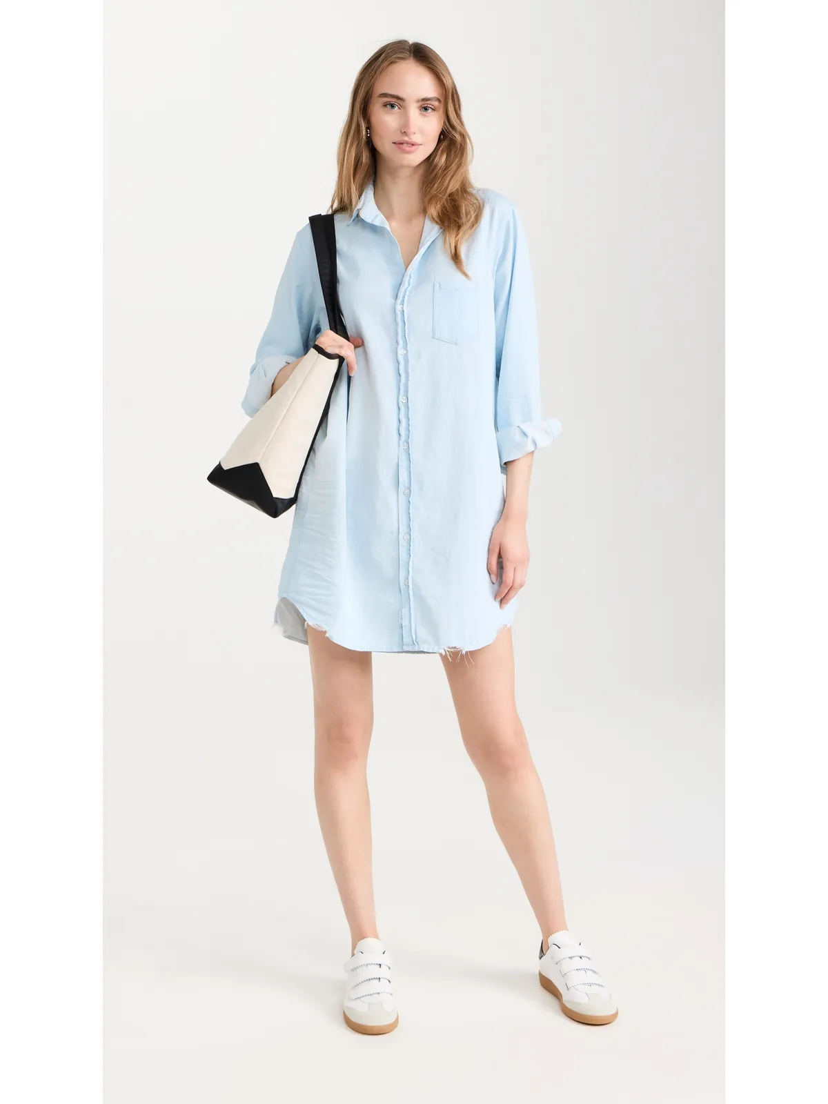 Frank & Eileen Mary Button Up Dress（クラシックブルーウォッシュ） - 画像5