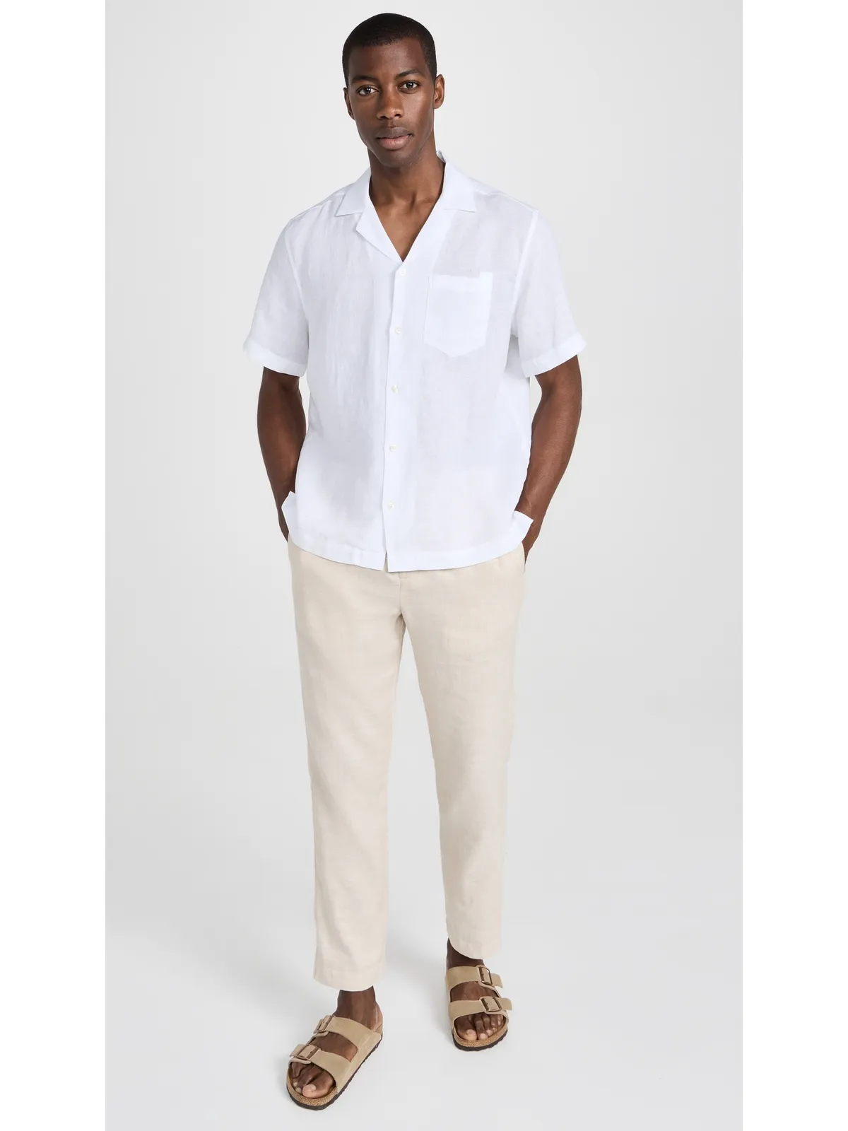 Frescobol Carioca Angelo Linen Shirt White - 画像5