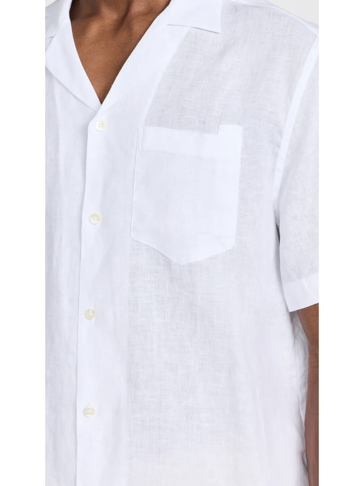 Frescobol Carioca Angelo Linen Shirt White - 画像6