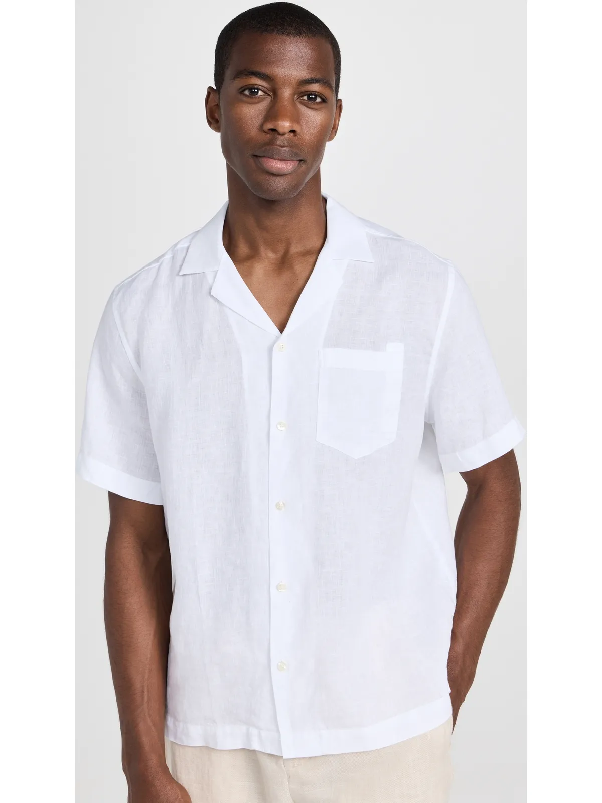 Frescobol Carioca Angelo Linen Shirt White - 画像2
