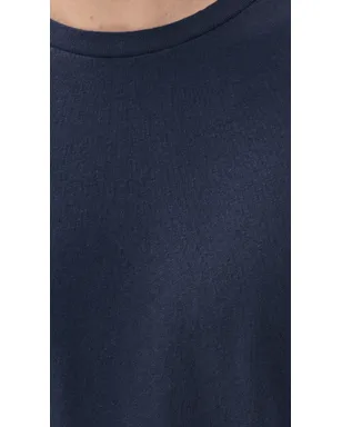 Frescobol Carioca ディニス リネンブレンドTシャツ ミッドナイトブルー - サムネイル6