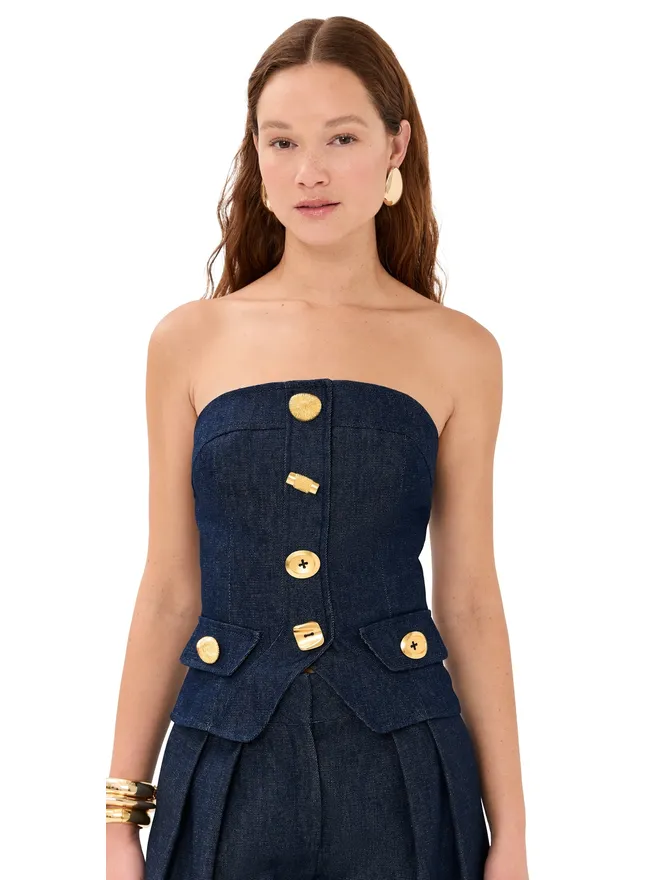 FRANÇOISE FRANÇOISE Bijou Top Indigoの商品画像