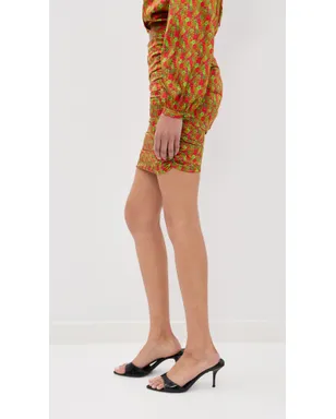 FRANÇOISE ニキスカート フローラルレッド - サムネイル5