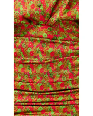 FRANÇOISE ニキスカート フローラルレッド - サムネイル6
