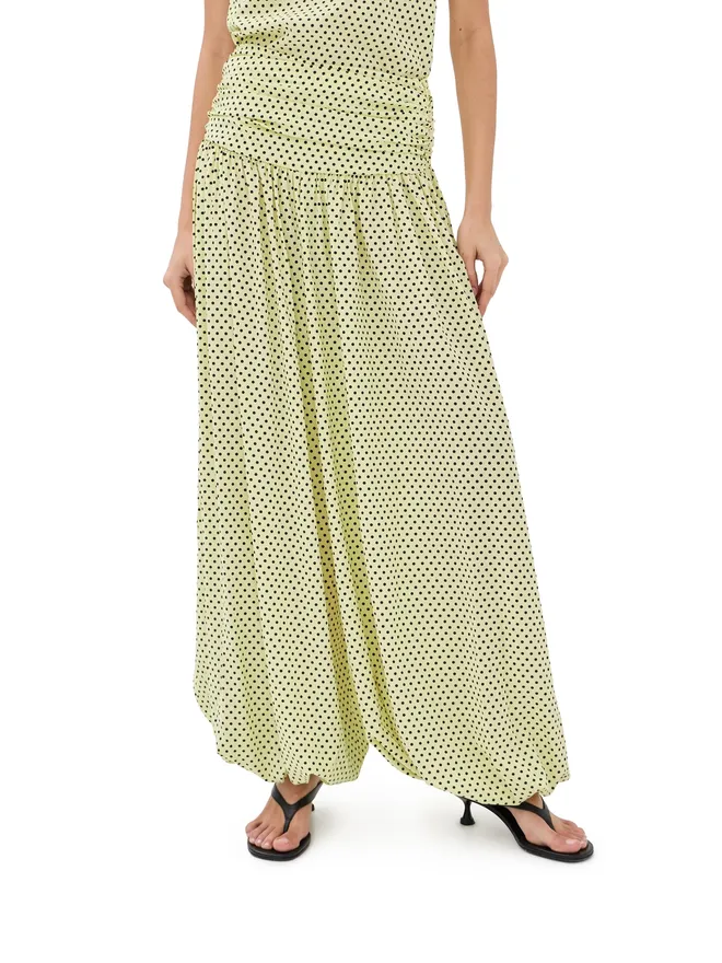FRANÇOISE FRANÇOISE ノラ バルーンパンツ レモン水玉の商品画像