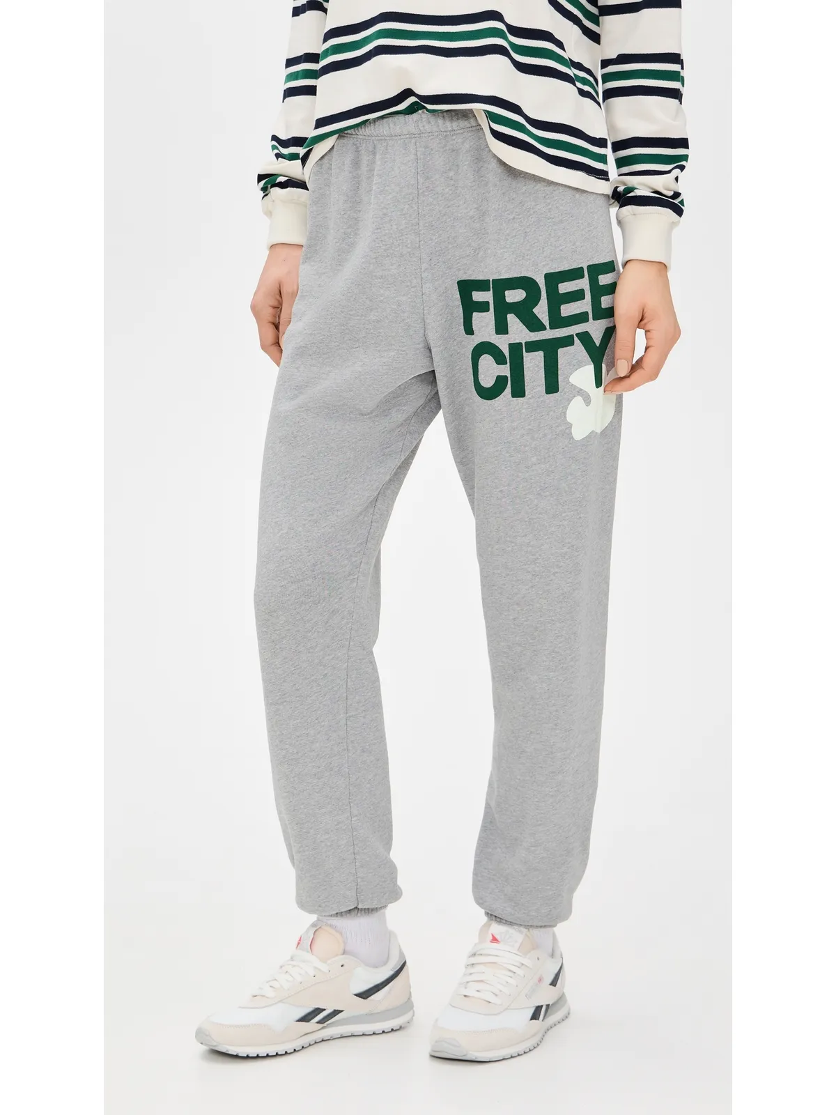 FREECITY ヘザーアーミー スウェットパンツ - 画像2