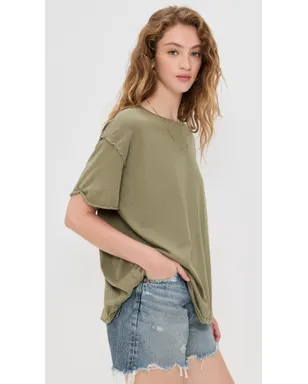 Free People ニナTシャツ オリーブストーン - サムネイル4