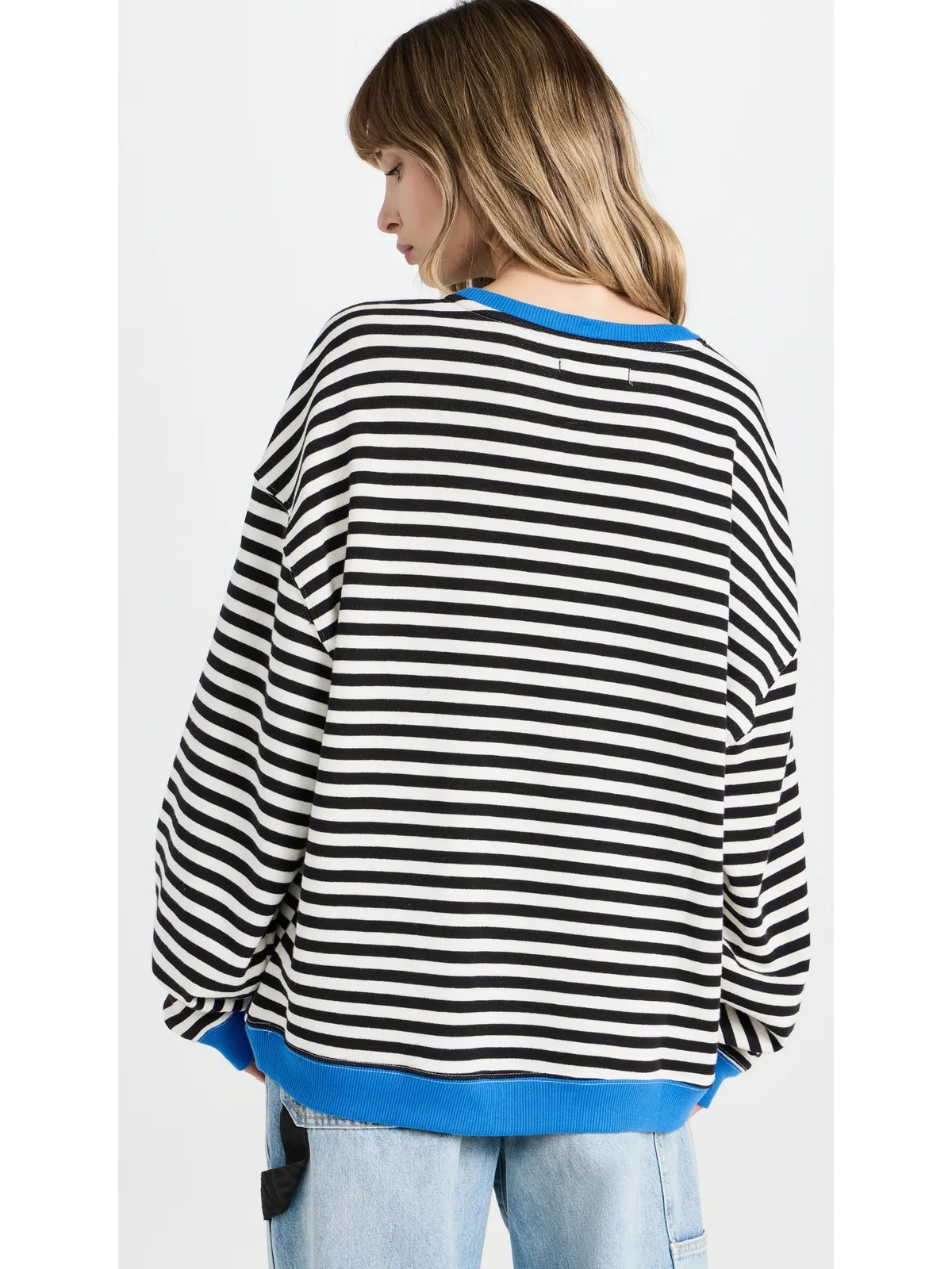 Free People クラシックストライプ クルーネック セーター - 画像3