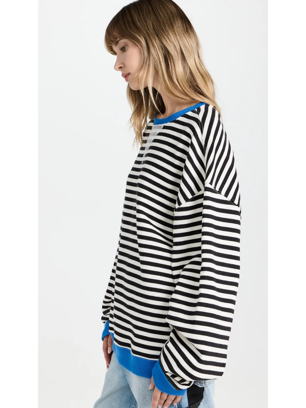 Free People クラシックストライプ クルーネック セーター - 画像4
