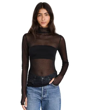 Free People オン・ザ・ドット レイヤリング ブラウス ブラック - サムネイル1