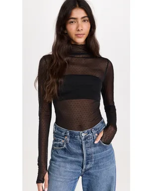 Free People オン・ザ・ドット レイヤリング ブラウス ブラック - サムネイル2