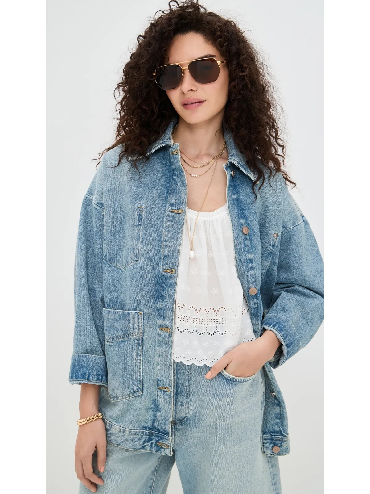 Free People アベリーデニムジャケット Got The Blues - 画像2