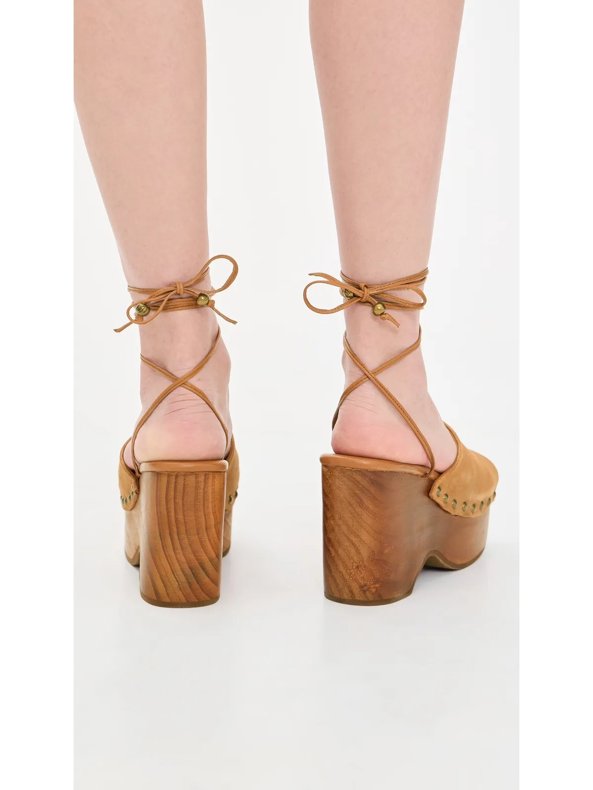 Free People フロントロー・ラップ・クロッグ ヴァシェタ ヴォヤージュ スエード - 画像4